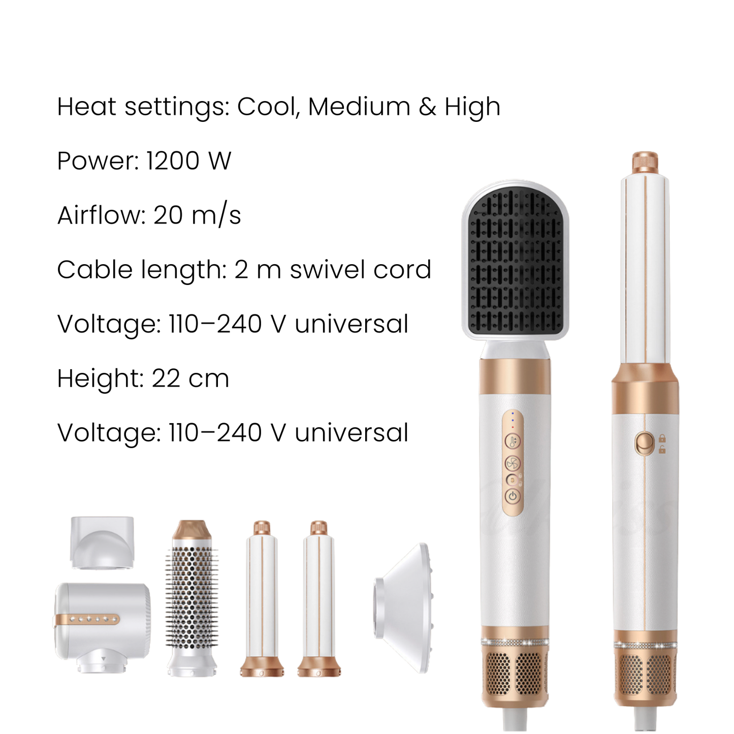 Selfscious AeroStyle 7-in-1 Hot Air Brush