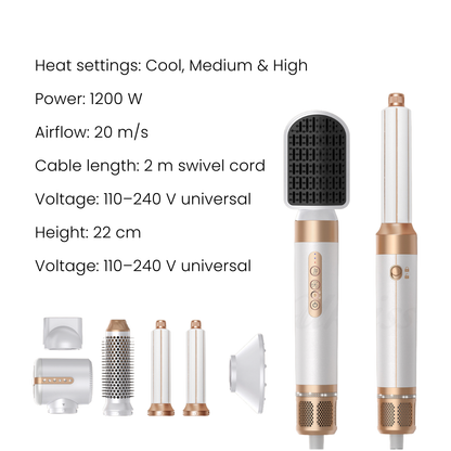 Selfscious AeroStyle 7-in-1 Hot Air Brush